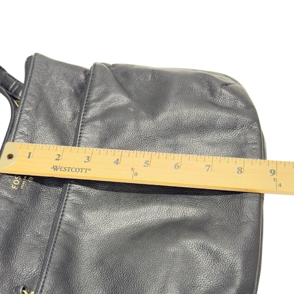 Fossil Tinsley Black Pebbled Crossbody Bag with Gold Hardware - Picture 10 of 11